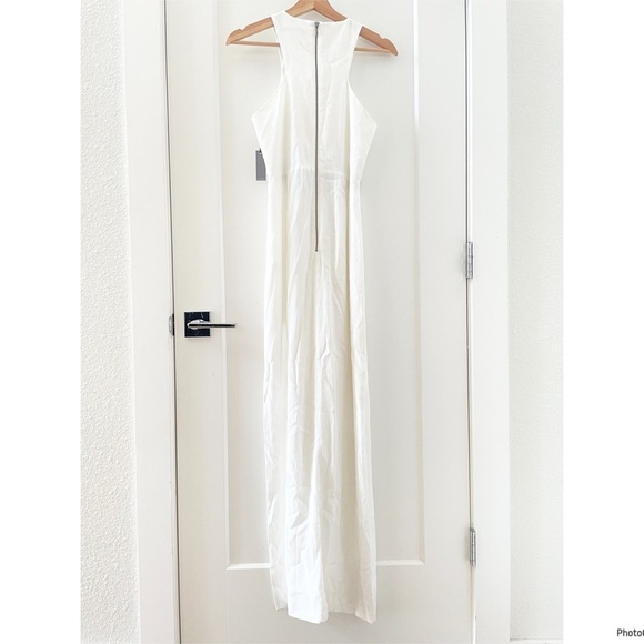 Revolve Lovers+Friends Eternity Expose Midriff Ivory Maxi Dress Asymmetric Hem S - Picture 12 of 12